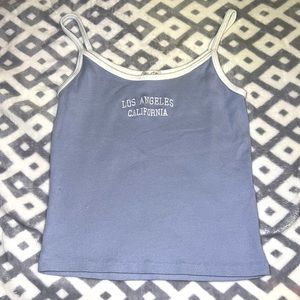 baby blue brandy melville crop top